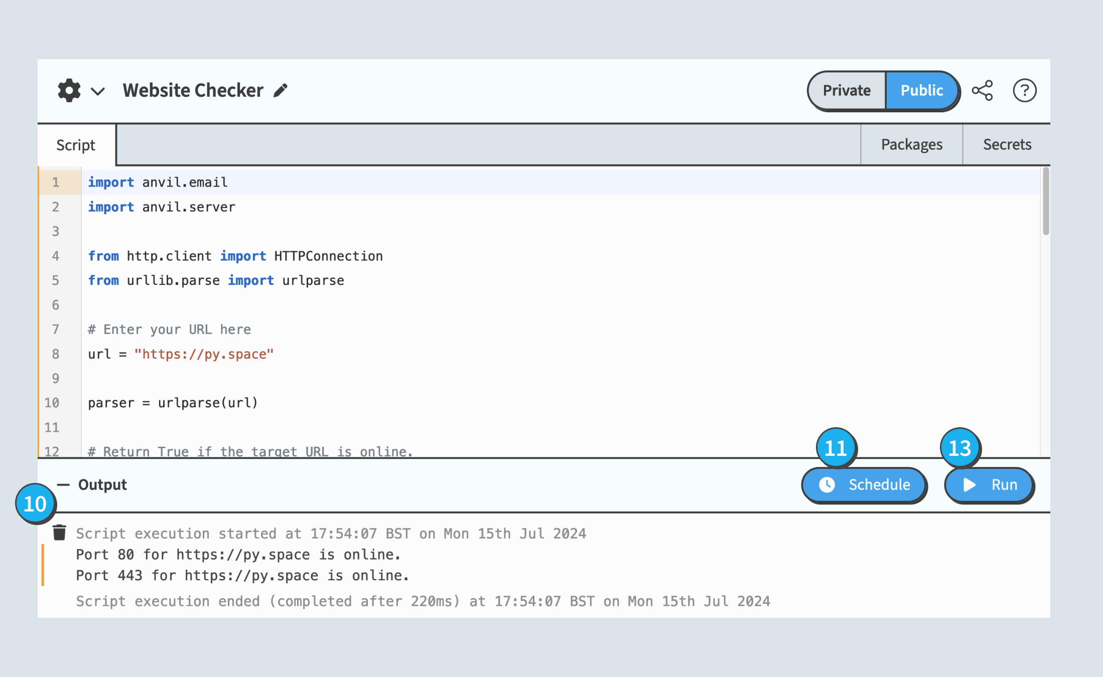 The Code Editor With Annotations