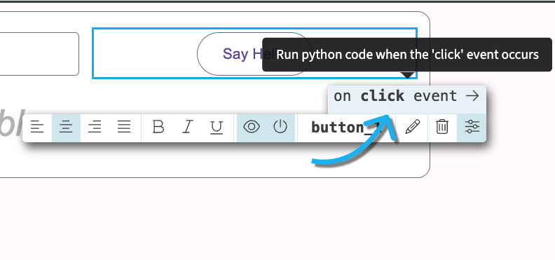 Setting a click event handler for a Button